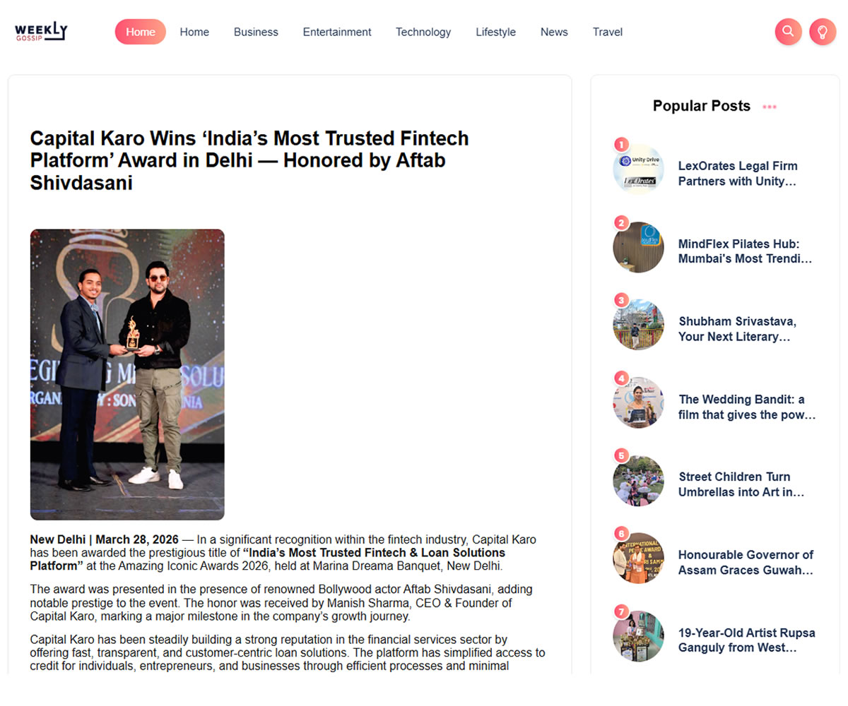 Weekly Gossip Coverage